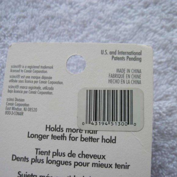 2 Scunci No Slip Grip Slideproof Stay Put Secure Hold Thick Hair Jaw Claw Clips - Picture 11 of 13